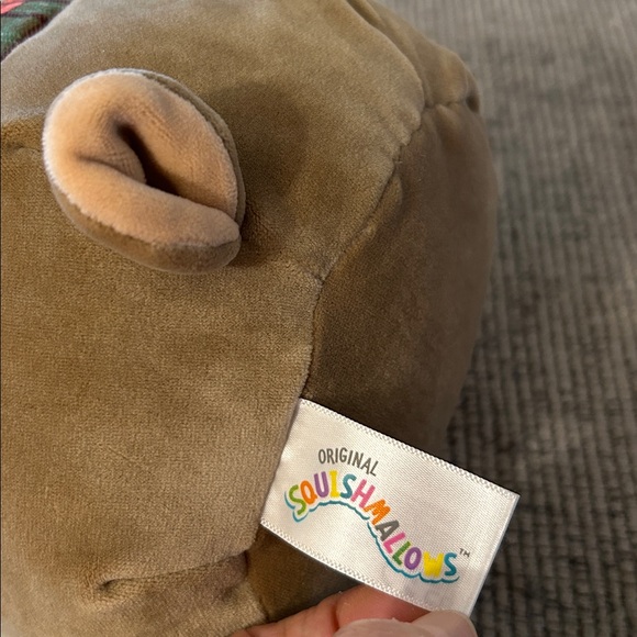 Squishmallows Patterson Reindeer Plush NEW orange green plaid scarf winter moose - Picture 6 of 9